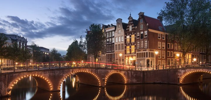 amsterdam canal twilight