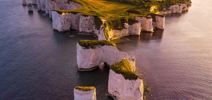 Old Harry Rocks Drone Donald Yip